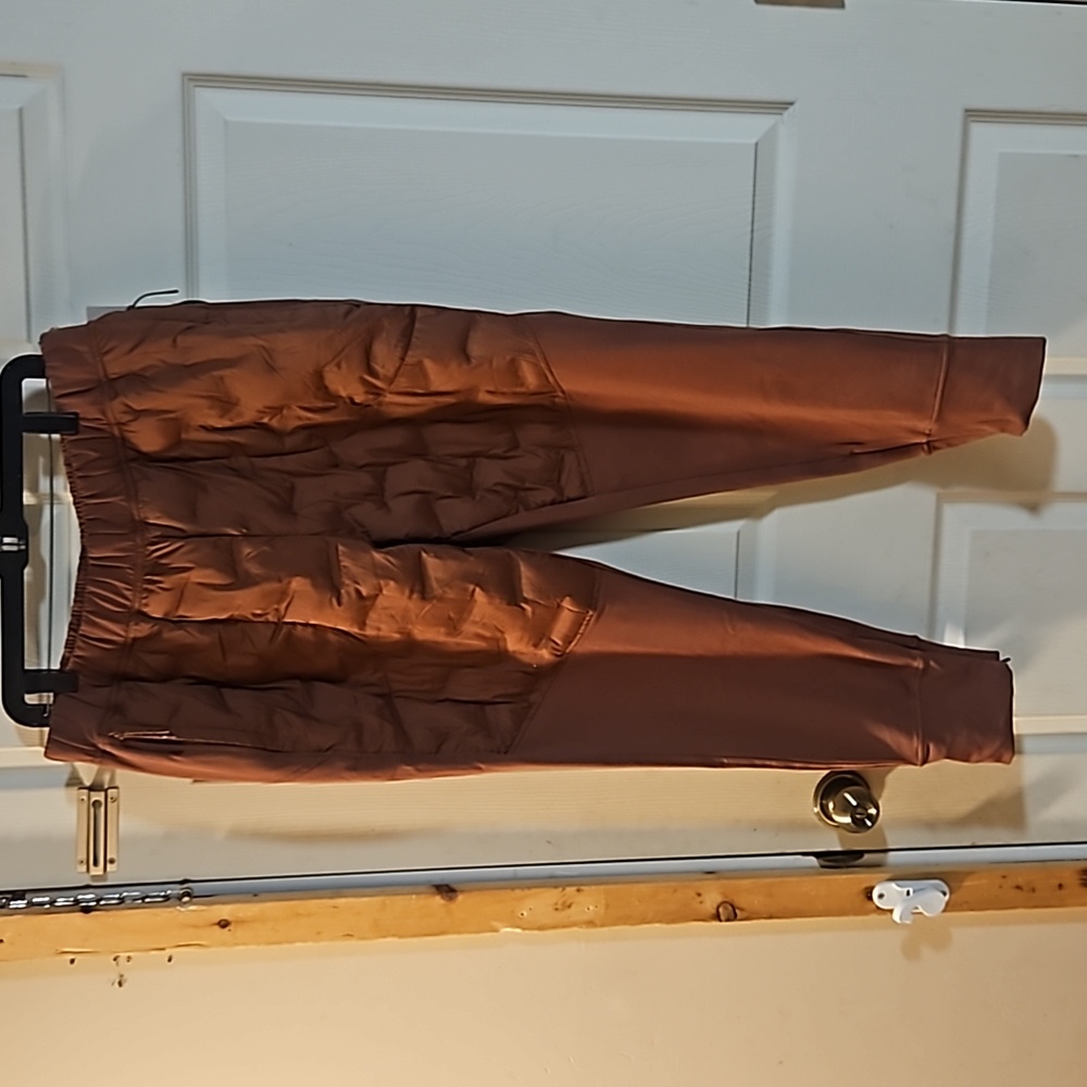 CALIA Cold Dash Run Pants:HIGH RISE:ANKLE LENGTH: BROWN: NEW WITH TAGS: SIZE L